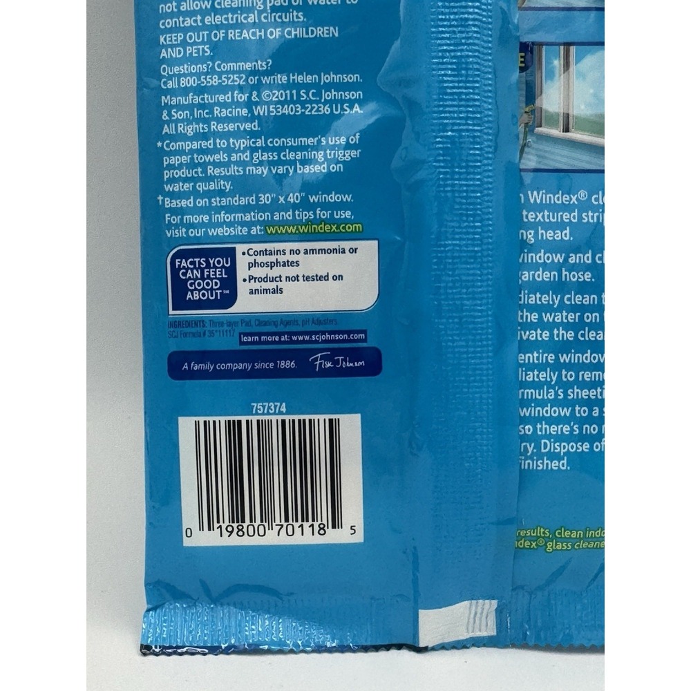 Windex Outdoor Refill Pads 2 Count (1 Pack) Window Glass Cleaner BRAND NEW - Picture 5 of 5